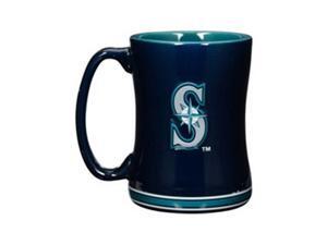 Seattle Mariners Coffee Mug - 14oz Sculpted Relief Seattle Mariners Coffee Mug - 14oz Sculpted Relief