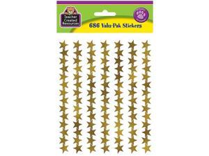 Teacher Created Resources TCR5799 Gold Foil Star Value Pack Stickers
