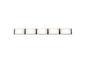 Accesslighting 62299LEDD-BRZ-OPL Wave 5 Light Vanity, Bronze Accesslighting 62299LEDD-BRZ-OPL Wave 5 Light Vanity, Bronze