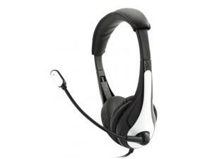 Avid Education 1EDU-AE36WH-ITE Headphone With Boom Microphone, Single Plug, White Avid Education 1EDU-AE36WH-ITE Headphone With Boom Microphone, Single Plug, White