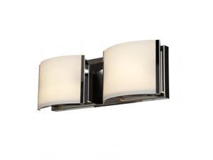Accesslighting 62292LEDD-BS-OPL Nitro 2 2 Light Vanity, Brushed Steel Accesslighting 62292LEDD-BS-OPL Nitro 2 2 Light Vanity, Brushed Steel