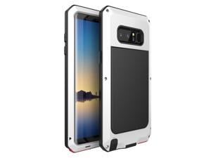 For Samsung Galaxy NOTE8 Case Luxury Doom Armor Dirt Shock Metal Phone Cases For Samsung Galaxy NOTE 8 Case(White)