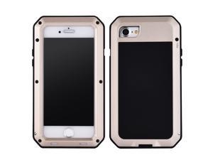 Luxury Doom Armor Dirt Shock Metal Aluminum Cell Phone Case For iPhone 8 PLUS CoverGold