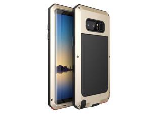 For Samsung Galaxy NOTE8 Case Luxury Doom Armor Dirt Shock Metal Phone Cases For Samsung Galaxy NOTE 8 Case(Gold)