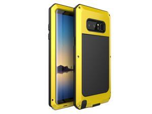 For Samsung Galaxy NOTE8 Case Luxury Doom Armor Dirt Shock Metal Phone Cases For Samsung Galaxy NOTE 8 Case(Yellow)
