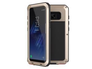 For Samsung Galaxy S8 plus Case Luxury Doom Armor Dirt Shock Metal Phone Cases For Samsung Galaxy S8+ Case(Gold)
