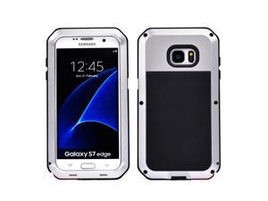 For Samsung Galaxy S7 edge Case Luxury Doom Armor Dirt Shock Metal Phone Cases For Samsung Galaxy S7 Edge Case(Silver)