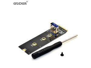 2pcs NGFF to PCI-E Riser Card M2 to PCIe Expansion Card Convertor USB 3.0 Extender Adapter for Graphics Cards BTC Mining Miner