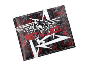 The classic Heavy Metal Band Metallica Wallet Mens Credit Card Holder Wallets Bi-fold ID Cash Purse