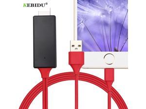 Kebidu HDMI Cable Micro USB to HDMI For Lightning Adapter Converter Cable AV HD TV for IOS for iPhone iPad for MHL Android Phone Kebidu HDMI Cable Micro USB to HDMI For Lightning Adapter Converter Cable AV HD TV for IOS for iPhone iPad for MHL Android Phone