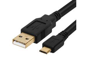 Cmple  Micro USB Cable 10ft Male to Male Micro USB Charging Cable Data Sync USB to USB Cable for Android Phone Laptop PC Tablet Car GPS Power Bank  Black