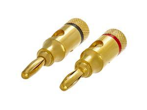 Cmple  1 PAIR OF HighQuality Copper Speaker Banana Plugs  Open Screw Type