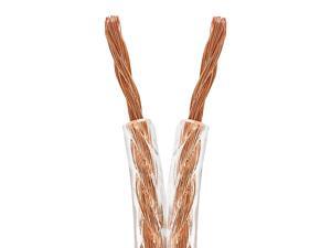 Cmple - 12AWG Clear Jacket Compact Speaker Wire Cable - 50ft Cmple - 12AWG Clear Jacket Compact Speaker Wire Cable - 50ft