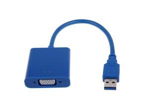 USB 3.0 to VGA Video Graphic Card Multi-Display External Cable Adapter Converter for Win 7/8 System VGA Cable Adapter