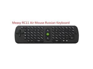 Calvas G64 Russian Wireless Mini Keyboard Air Remote Mouse 2.4G Air Mouse with Android TV Remote Control Fly Mouse for Android TV box Color: G64 Russian Keyboard 