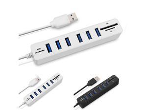 SOONHUA USB HUB Multifunctional USB 2.0 Splitter Port USB HUB TF Card Reader High Speed Plug and Play for Computer Laptop SOONHUA USB HUB Multifunctional USB 2.0 Splitter Port USB HUB TF Card Reader High Speed Plug and Play for Computer Laptop