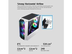 Segotep Phoenix G5 Gaming Case Horizontal Airflow ATX/M-ATX/ITX Tempered Glass Side Panel Segotep Phoenix G5 Gaming Case Horizontal Airflow ATX/M-ATX/ITX Tempered Glass Side Panel