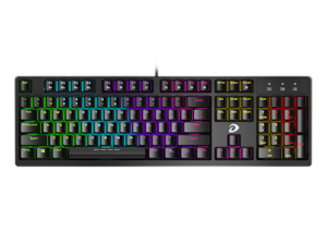 Dareu Mechanical Gaming Keyboard Wired Rainbow RGB Backlit 104-Key equipped with Mechanical D-Switch that can hold up until 50 Million Clicks Dareu Mechanical Gaming Keyboard Wired Rainbow RGB Backlit 104-Key equipped with Mechanical D-Switch that can hold up until 50 Million Clicks