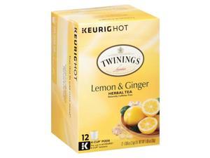 Twinings of London Lemon & Ginger Herbal Tea Keurig K-Cups Twinings of London Lemon & Ginger Herbal Tea Keurig K-Cups