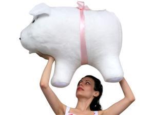 American Made Giant Stuffed Pig 32 Inch Soft White Big Plush Hog Farm Animal American Made Giant Stuffed Pig 32 Inch Soft White Big Plush Hog Farm Animal