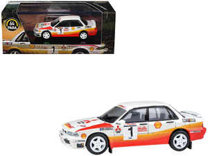 Mitsubishi Galant VR-4 RHD #1 Ross Dunkerton - Fred Gocentas Winner "APRC Rally Malaysia" 1991 1/64 Diecast Model Car by Paragon