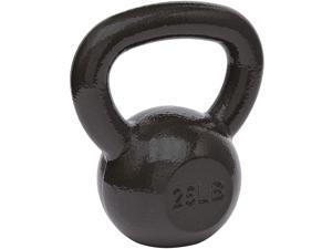 Basics Cast Iron Kettlebell - 25 Pounds, Black Basics Cast Iron Kettlebell - 25 Pounds, Black