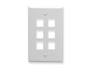 ICC FACE-6-WH IC107F06WH- 6PORT FACE WHITE ICC FACE-6-WH IC107F06WH- 6PORT FACE WHITE