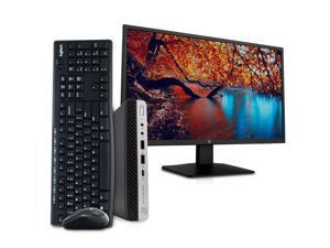 HP EliteDesk 800 G3 Desktop Mini Business PC Computer, Intel Quad Core i5-7500T, 8GB RAM, 256GB SSD, Windows 10 Pro, 23.6" FHD LED Monitor, 16GB Flash Drive, Wireless Keyboard & Mouse, WiFi HP EliteDesk 800 G3 Desktop Mini Business PC Computer, Intel Quad Core i5-7500T, 8GB RAM, 256GB SSD, Windows 10 Pro, 23.6" FHD LED Monitor, 16GB Flash Drive, Wireless Keyboard & Mouse, WiFi