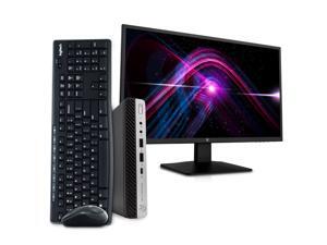 HP EliteDesk 800 G3 Desktop Mini Business PC Computer, Intel Quad Core i5-7500T, 8GB RAM, 500GB HDD, Windows 10 Pro, 23.6" FHD LED Monitor, 16GB Flash Drive, Wireless Keyboard & Mouse, WiFi HP EliteDesk 800 G3 Desktop Mini Business PC Computer, Intel Quad Core i5-7500T, 8GB RAM, 500GB HDD, Windows 10 Pro, 23.6" FHD LED Monitor, 16GB Flash Drive, Wireless Keyboard & Mouse, WiFi