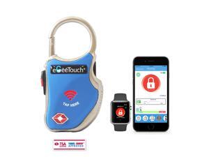 eGeeTouch Smart TSA Travel Lock - Secure & Track your Luggage, Backpack, Cabinet anywhere you go (Blue) eGeeTouch Smart TSA Travel Lock - Secure & Track your Luggage, Backpack, Cabinet anywhere you go (Blue)