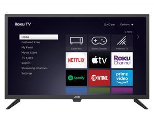 JVC 32-Inch 720p HD LED Roku Smart TV with Voice Control App, Airplay, Screen Casting, & 300+ Free Streaming Channels (LT-32MAW205)
