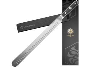 Kessaku 14-Inch Meat Slicing Carving Knife Dynasty Series Serrated Granton  Edge