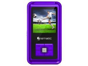 Ematic EM208VID 8 GB Purple Flash Portable Media Player EM208VIDPR Ematic EM208VID 8 GB Purple Flash Portable Media Player EM208VIDPR