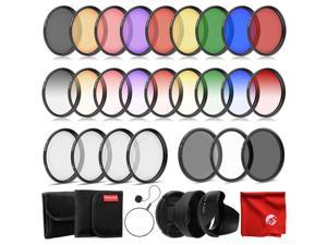 Grey, Orange, Blue Made of Aluminum Alloy and Resin for DJI Mavic Pro Drone Quadcopter Neewer 3 Pieces Graduated Color Filter Set