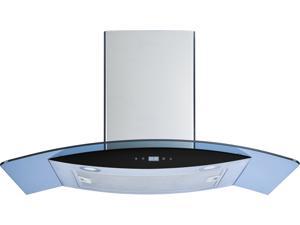 Winflo 36" Wall Mount Stainless Steel/Arched Tempered Glass Convertible Kitchen Range Hood with 450 CFM Air Flow LED Display Touch Control Included Dishwasher-Safe Aluminum Filter and LED Lights Winflo 36" Wall Mount Stainless Steel/Arched Tempered Glass Convertible Kitchen Range Hood with 450 CFM Air Flow LED Display Touch Control Included Dishwasher-Safe Aluminum Filter and LED Lights