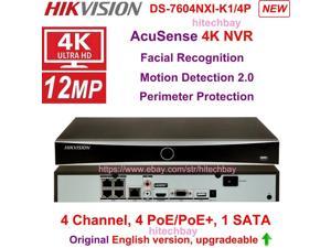 AI Hikvision AcuSense PlugPlay 4K POE 4CH NVR DS7604NXIK14P Face Comparison