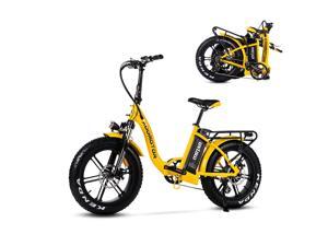 20" Fat Tire Electric Bike for Adults, 750W Folding E-Bike Snow Beach Mountain Moped City Bicycle, 22MPH Addmotor Motan M-140 R7 Yellow Ebike with Removable 48V 16Ah Battery 20" Fat Tire Electric Bike for Adults, 750W Folding E-Bike Snow Beach Mountain Moped City Bicycle, 22MPH Addmotor Motan M-140 R7 Yellow Ebike with Removable 48V 16Ah Battery