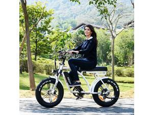 750W 48V 14AH Electric Bike for Adult, 20'' Fat Tire Electric Mountain Snow Beach City Bicycle, Cruiser Commuter Ebikes, Addmotor Motan M-60 R7 Mudguard Bicycle, White 750W 48V 14AH Electric Bike for Adult, 20'' Fat Tire Electric Mountain Snow Beach City Bicycle, Cruiser Commuter Ebikes, Addmotor Motan M-60 R7 Mudguard Bicycle, White