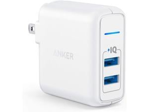 Anker Elite Dual Port 24W Wall Charger, PowerPort 2 with PowerIQ and Foldable Plug , USB Charger for iPhone 11/Xs/XS Max/XR/X/8/7/6/Plus, iPad Pro/Air 2/Mini 3/Mini 4, Samsung S4/S5, and More