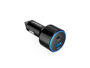 USB C Car Charger, Anker 49.5W PowerDrive Speed+ 2 Car Adapter with One 30W PD Port for MacBook Pro/Air 2018, iPad Pro, iPhone XS/Max/XR/X/8, S10/S9, and One 19.5W Fast Charge Port for S8 and More