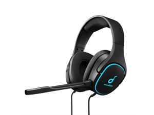 Anker Soundcore Strike 3 Gaming Headset, 7.1 Surround Sound, Noise Isolating Mic, LED Light