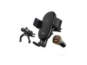 Roav W1 Fast Wireless Car Charger w/ Air Vent Phone Holder (Quick Charge Car Charger Included)
