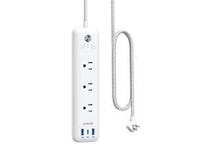 USB C Power Strip with Power Delivery, Anker 3 Outlets and 30W 3 USB (1 USB C, 2 USB A) Surge Protector, PowerPort Strip PD 3 with 6ft Long Extension Cord, Flat Plug, for Home, Dorm Room, Office USB C Power Strip with Power Delivery, Anker 3 Outlets and 30W 3 USB (1 USB C, 2 USB A) Surge Protector, PowerPort Strip PD 3 with 6ft Long Extension Cord, Flat Plug, for Home, Dorm Room, Office