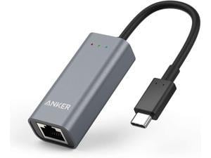 Anker USB C to Ethernet Adapter, Portable 1-Gigabit Network Hub, 10/100/1000 Mbps, for MacBook Pro, iPad Pro 2019/2018, ChromeBook, XPS, Galaxy S9/S8, and More