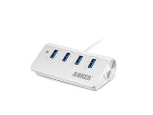 Anker 4-Port USB 3.0 Unibody Aluminum Portable Data Hub with 2ft USB 3.0 Cable for MacBook, Mac Pro/Mini, iMac, XPS, Surface Pro, Notebook PC, USB Flash Drives, Mobile HDD, and More Anker 4-Port USB 3.0 Unibody Aluminum Portable Data Hub with 2ft USB 3.0 Cable for MacBook, Mac Pro/Mini, iMac, XPS, Surface Pro, Notebook PC, USB Flash Drives, Mobile HDD, and More
