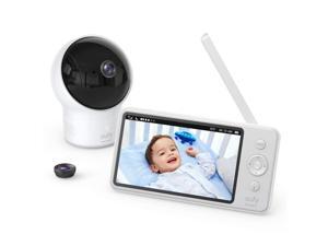 Refurbished: Video Baby Monitor, eufy Security Video Baby Monitor with Camera and Audio, 720p HD Resolution, Ideal for New Moms, 5 inch Display, 110° Wide-Angle Lens Included, Night Vision