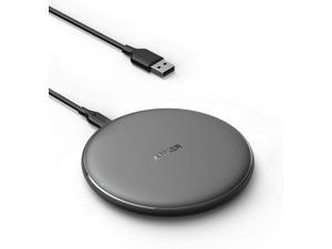Anker Wireless Charger, PowerWave Pad Qi-Certified 10W Max for iPhone 12, 12 Mini, 12 Pro Max, SE 2020, 11, 11 Pro, AirPods, Galaxy S20 (No AC Adapter, Not Compatible with MagSafe Magnetic Charging)
