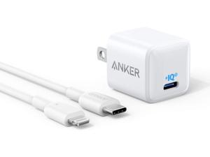 Anker Nano iPhone Charger, 20W PIQ 3.0 Durable Compact Fast Charger with 6ft USB-C to Lightning Cable (MFi Certified), PowerPort III USB-C Charger for iPhone 12/12 Mini / 12 Pro / 12 Pro Max