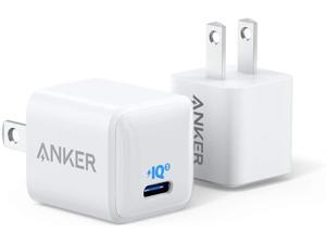 Anker Nano iPhone Charger, (2-Pack) 20W PIQ 3.0 Durable Compact Fast Charger, PowerPort III USB-C Charger for iPhone 12/12 Mini/12 Pro/12 Pro Max, Galaxy, Pixel 4/3, iPad Pro, AirPods Pro, and More Anker Nano iPhone Charger, (2-Pack) 20W PIQ 3.0 Durable Compact Fast Charger, PowerPort III USB-C Charger for iPhone 12/12 Mini/12 Pro/12 Pro Max, Galaxy, Pixel 4/3, iPad Pro, AirPods Pro, and More