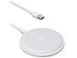 Anker Wireless Charger, PowerWave Pad Qi-Certified 10W Max for iPhone SE 2020, 11, 11 Pro, 11 Pro Max, AirPods, Galaxy S20 S10, Note 10 9 (No AC Adapter, Not Compatible with MagSafe Magnetic Charging)